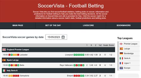 bet of day soccervista - Bet of the day 